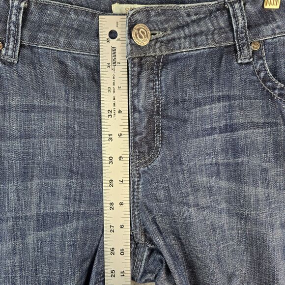 Stetson Hollywood Bootcut Jeans Womens Size 18 Reg Denim Western Cowgirl Biker - Picture 11 of 13